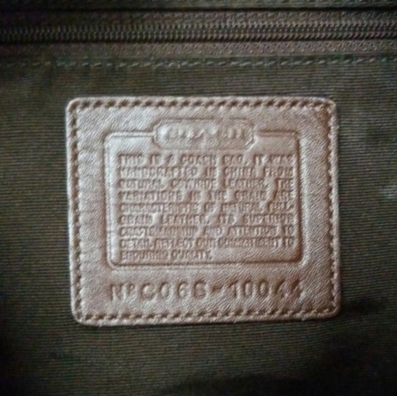 LARGE Vintage COACH brown purse leather hobo bag - Picture 5 of 7